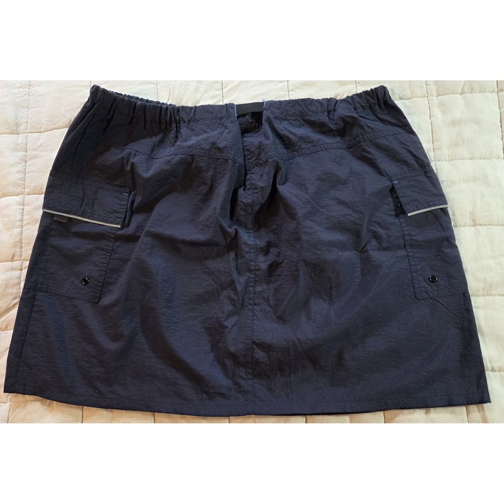 Vintage Jantzen Women's L Navy Blue Nylon Sportswear Short Mini Golf/Gym Skirt - Picture 4 of 7